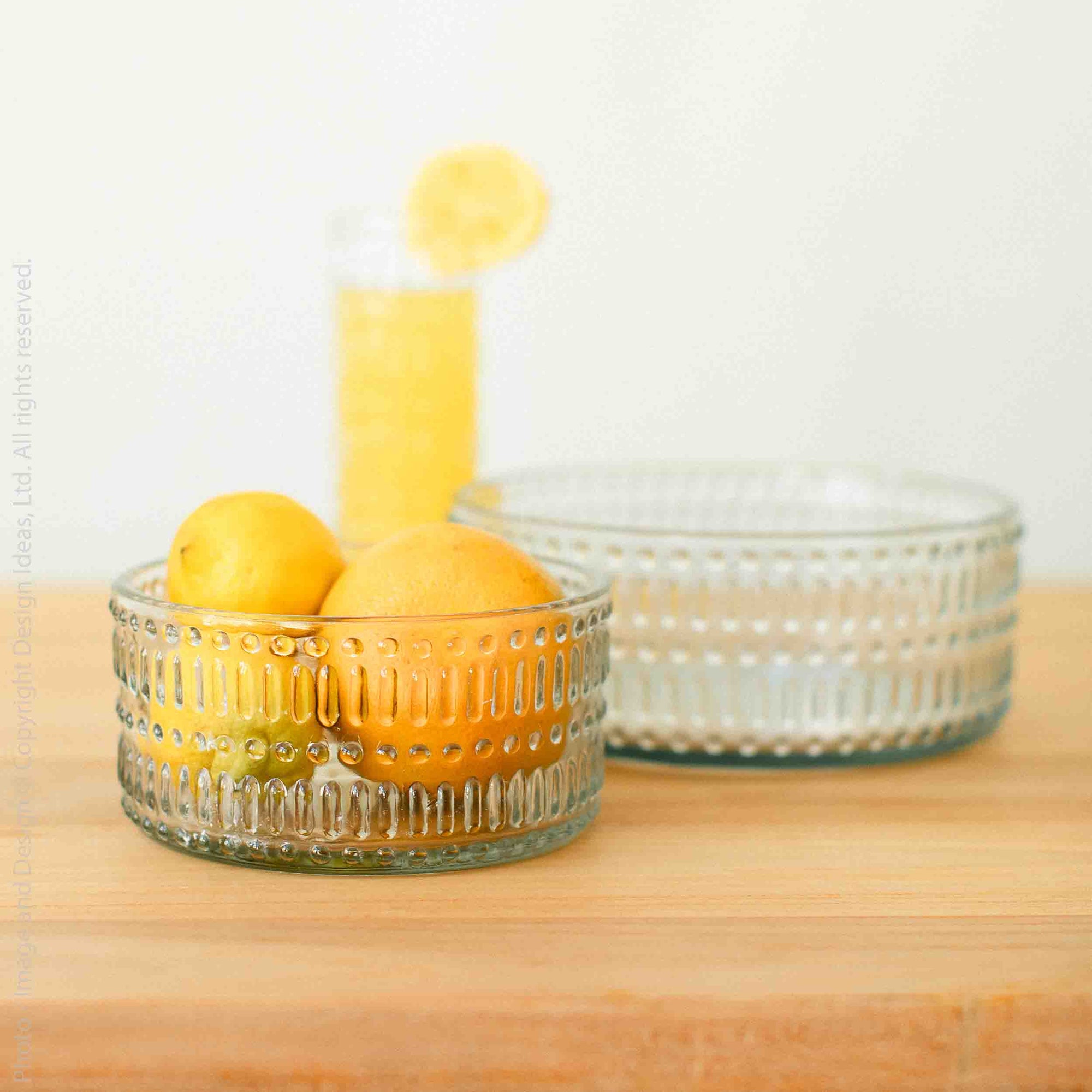 Morse™ recycled mouth blown glass salad bowl