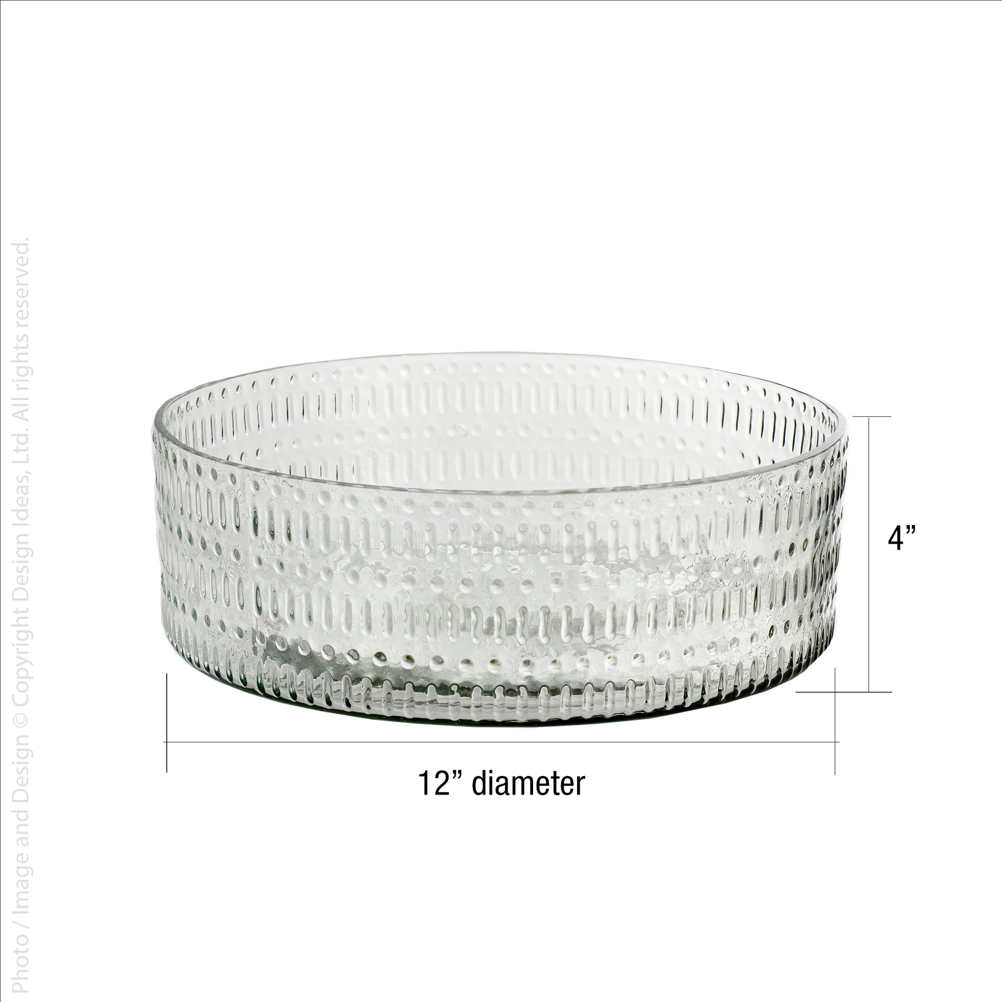 Morse™ recycled mouth blown glass salad serving bowl