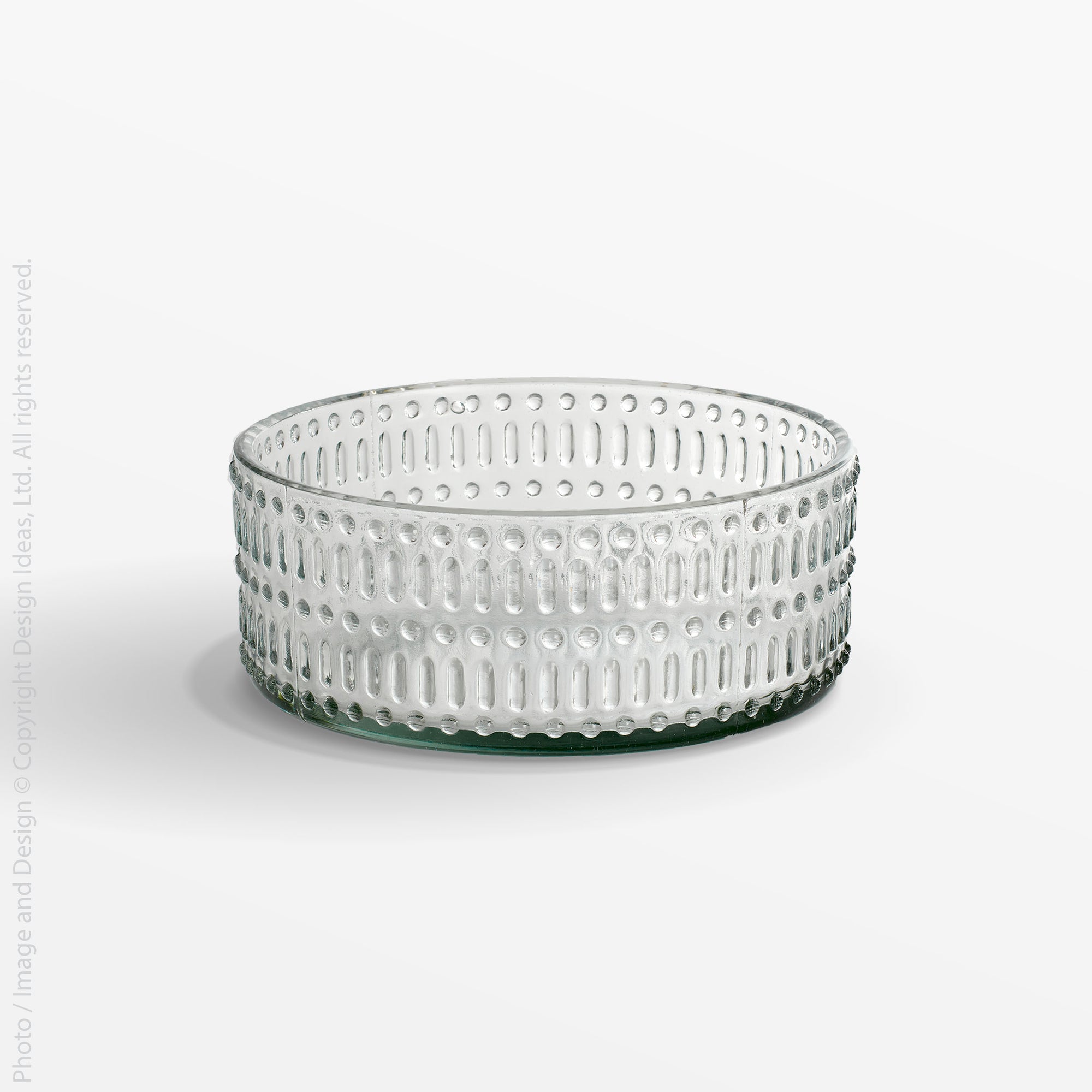 Morse™ recycled mouth blown glass serving bowl