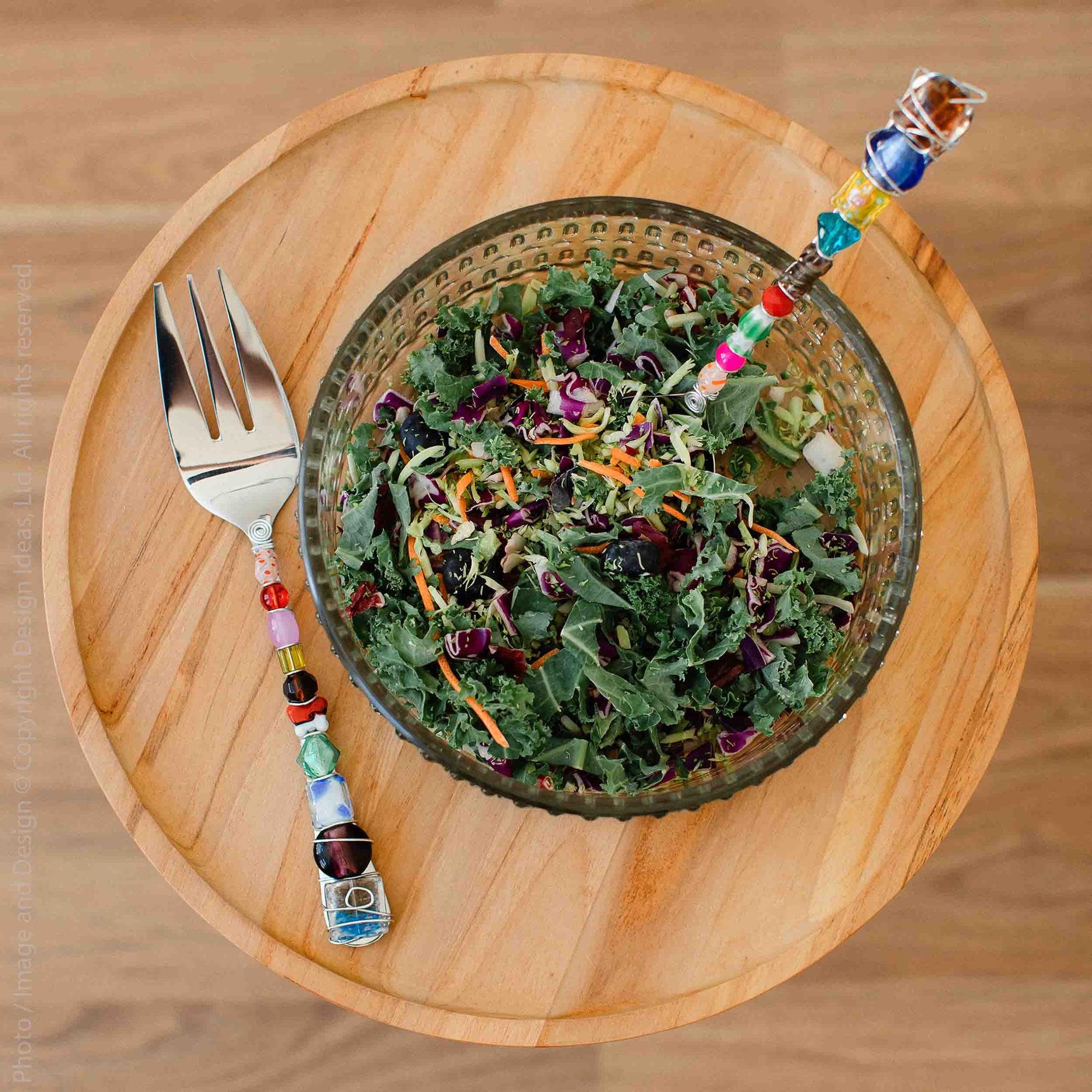 Morse™ recycled mouth blown glass serving bowl
