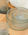 Morse™ recycled mouth blown glass serving bowl