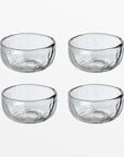 Wabisabi™ Small Hand Kneaded Glass Sauce Bowl (set of 4)