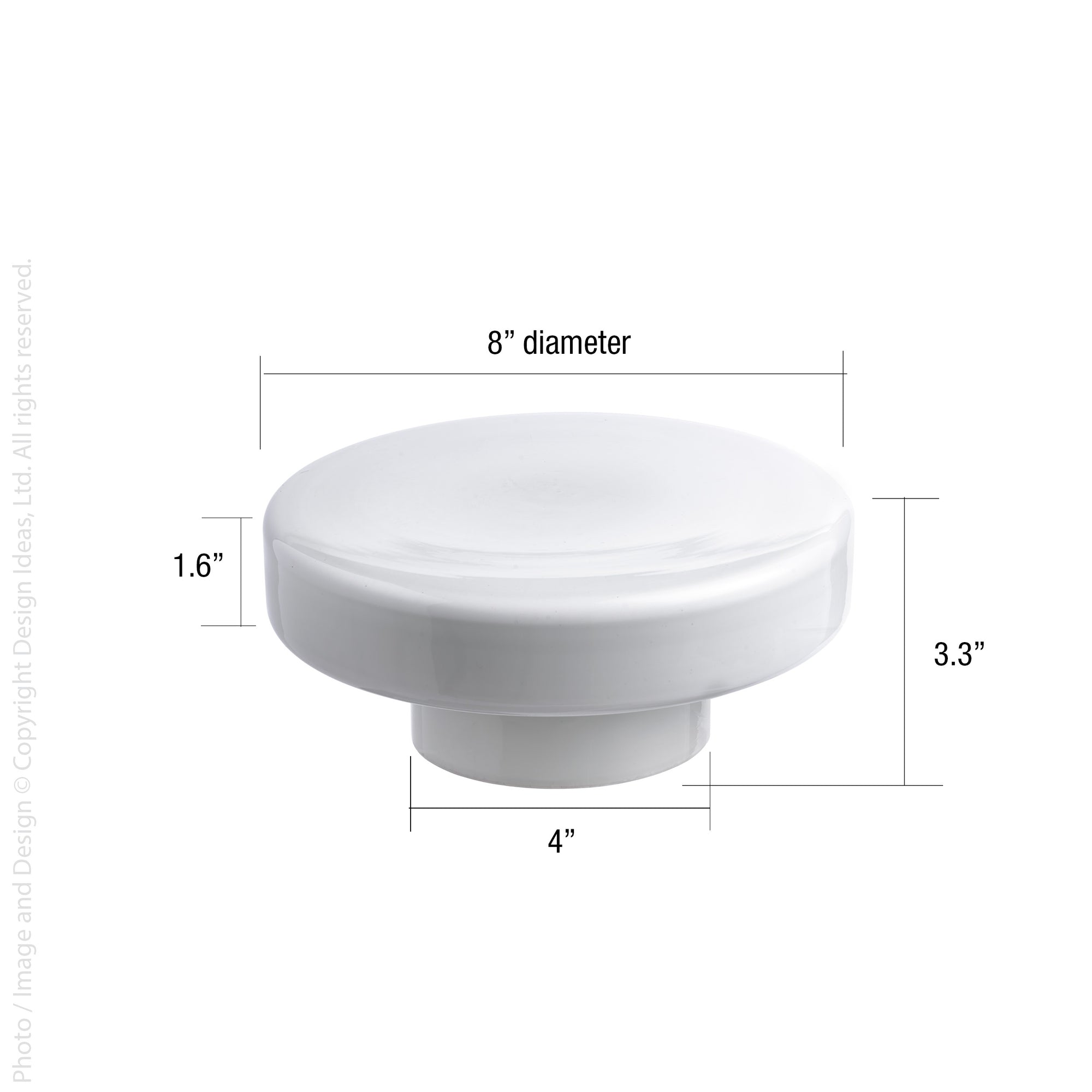 Arella™ Mouth Blown Glass Riser (8 in. dia)