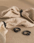 Brummel™ hand-forged iron napkin rings (set of 4)