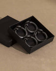 Brummel™ hand-forged iron napkin rings (set of 4)