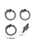 Brummel™ hand-forged iron napkin rings (set of 4)