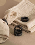 Ingram™ hand-forged iron napkin rings (set of 4)