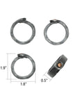 Ingram™ hand-forged iron napkin rings (set of 4)
