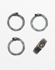 Ingram™ hand-forged iron napkin rings (set of 4)