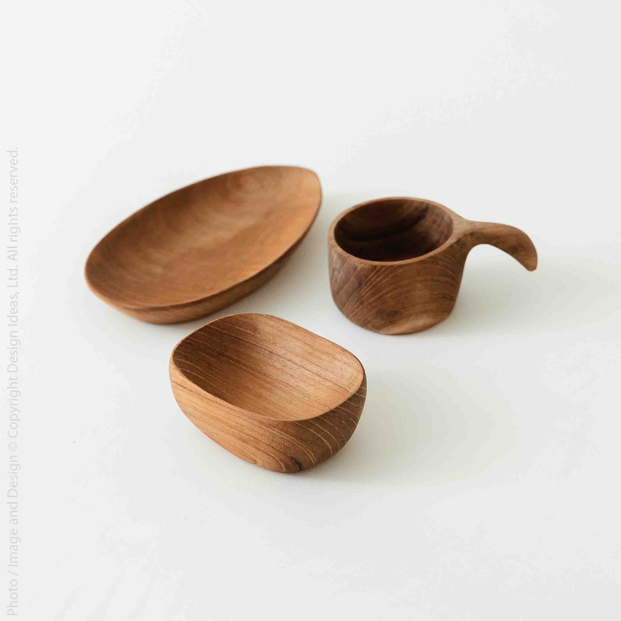 Chiku™ Teak Small Serving Bowls (Set of 3)