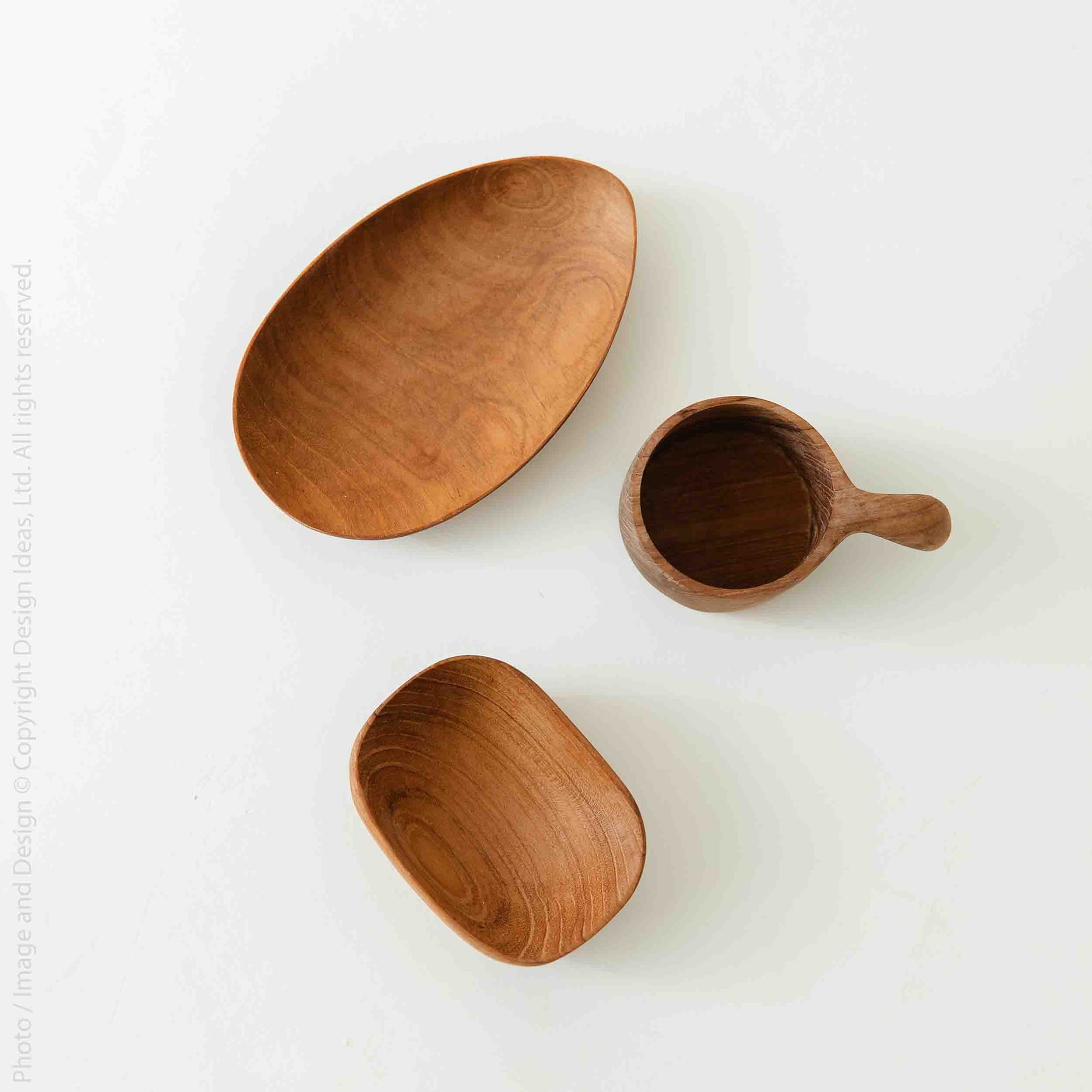 Chiku™ Teak Small Serving Bowls (Set of 3)