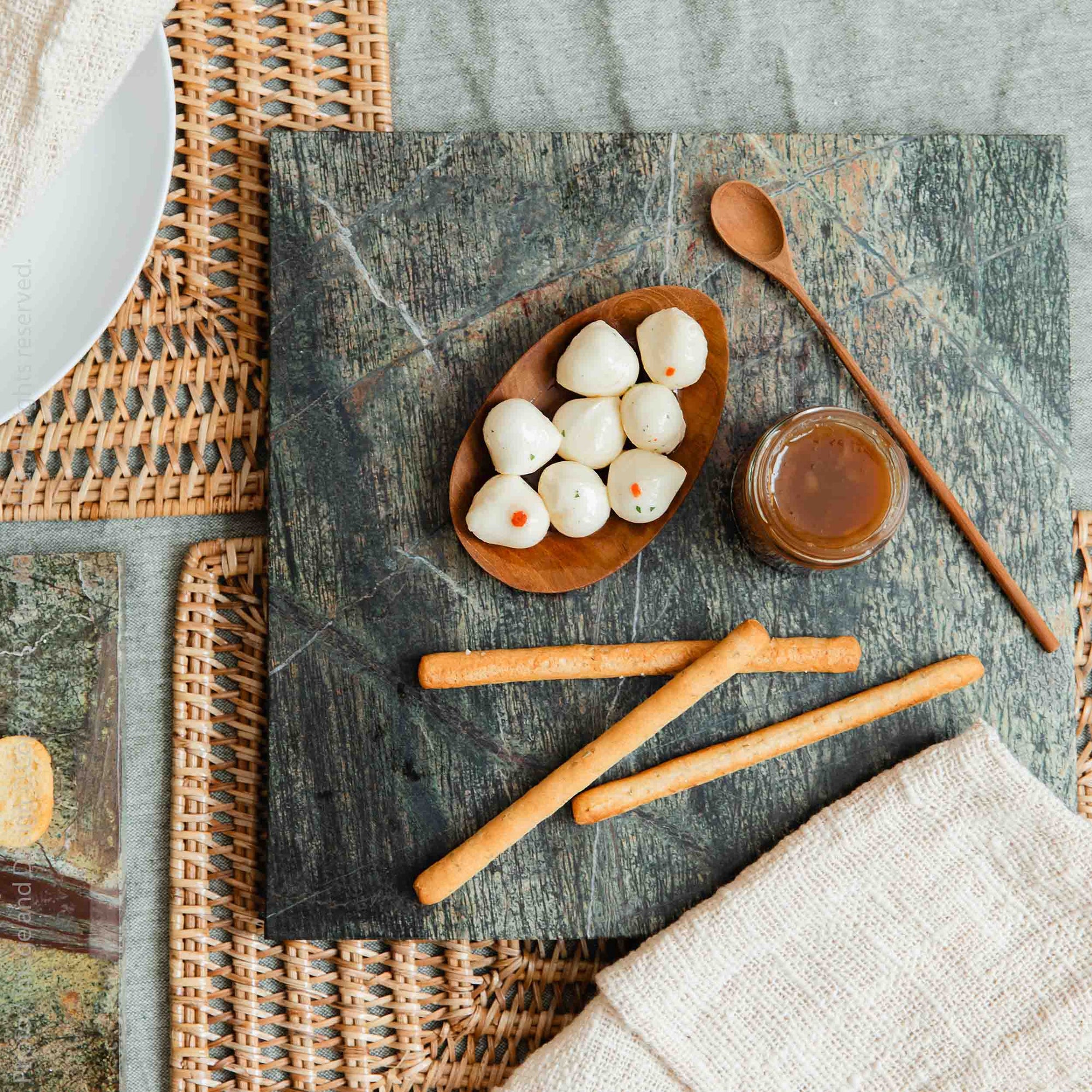 Chiku™ Teak Teardrop Bowl