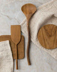 Chiku™ Sanded Teak Coasters