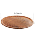 Chiku™ teak tray (24 in.)