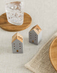 Brooklyn™ teak wood salt and pepper shakers (set of 2)