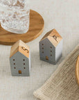 Brooklyn™ teak wood salt and pepper shakers (set of 2)
