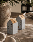 Brooklyn™ teak wood salt and pepper shakers (set of 2)