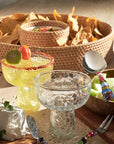 Lombok™ woven rattan chip and dip basket