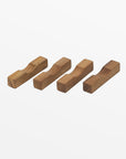 Chiku™ teak wood chopstick rest (set of 4)