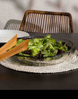 Chiku™ teak wood flat tongs