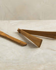 Chiku™ teak wood flat tongs