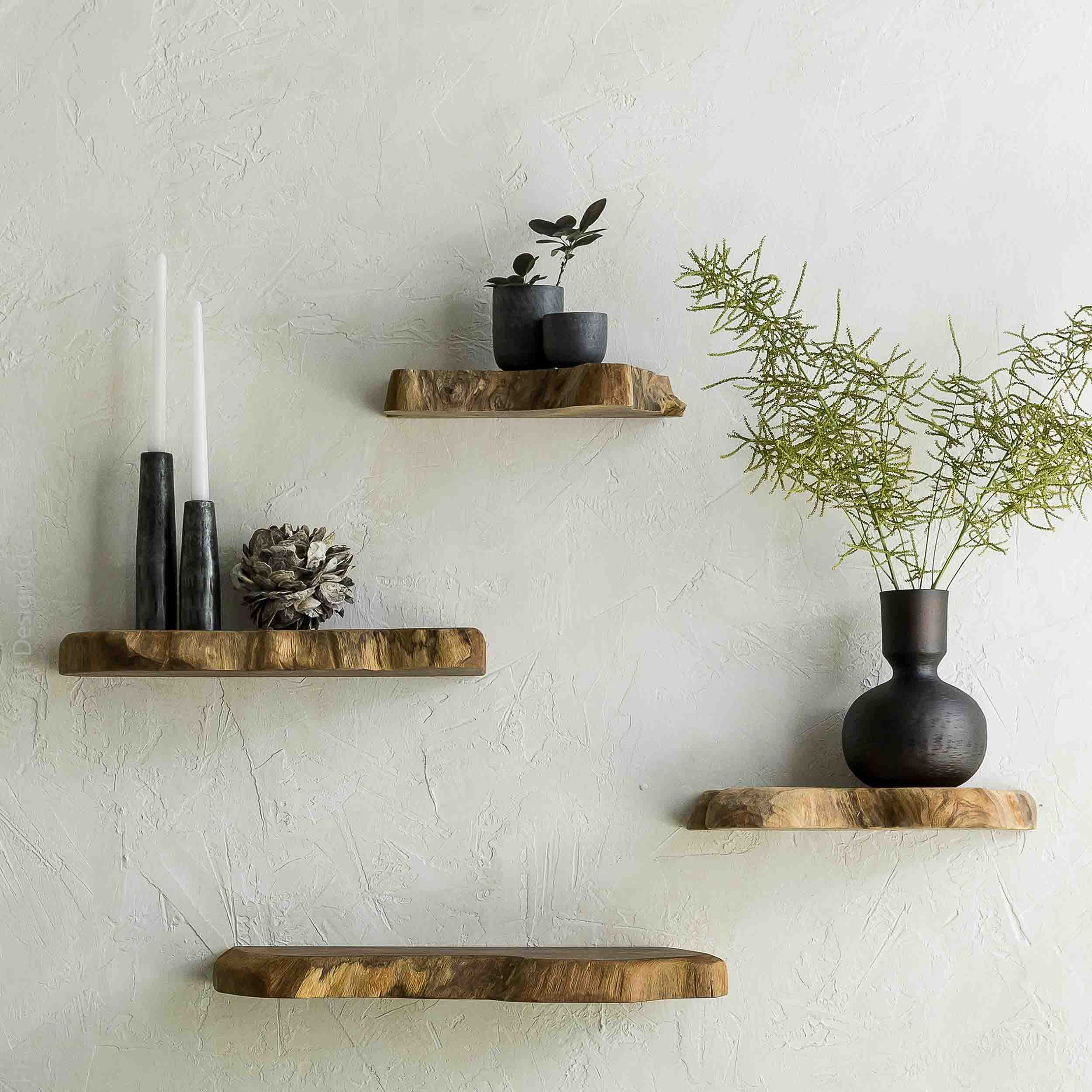 Takara Teak Live Edge Shelf (Medium) - texxture™