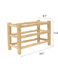 Lilani™ natural teak wine rack