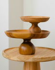 Brindisi™ Suar Wood Pedestal (11.8 in dia x 5.1 in)