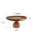 Brindisi™ Suar Wood Riser (11 in dia x 5.9 in)