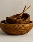 Rocklynn™ mango wood salad serving bowl (12 in)