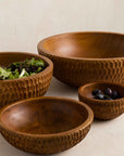 Rocklynn™ mango wood salad serving bowl (12 in)