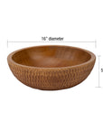 Rocklynn™ mango wood serving bowl (16 in)