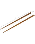 Chiku™ teak wood chiseled chopsticks