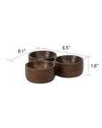 Serra™ mango wood trio bowl