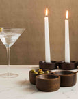 Serra™ mango wood trio bowl