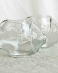 Neptune™ hand blown glass candleholder