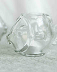 Neptune™ hand blown glass candleholder