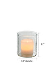 Iris™ mouth blown glass candleholder (votive)
