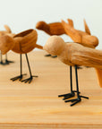 Deseo™ Teak Decorative Bird (set of 6)