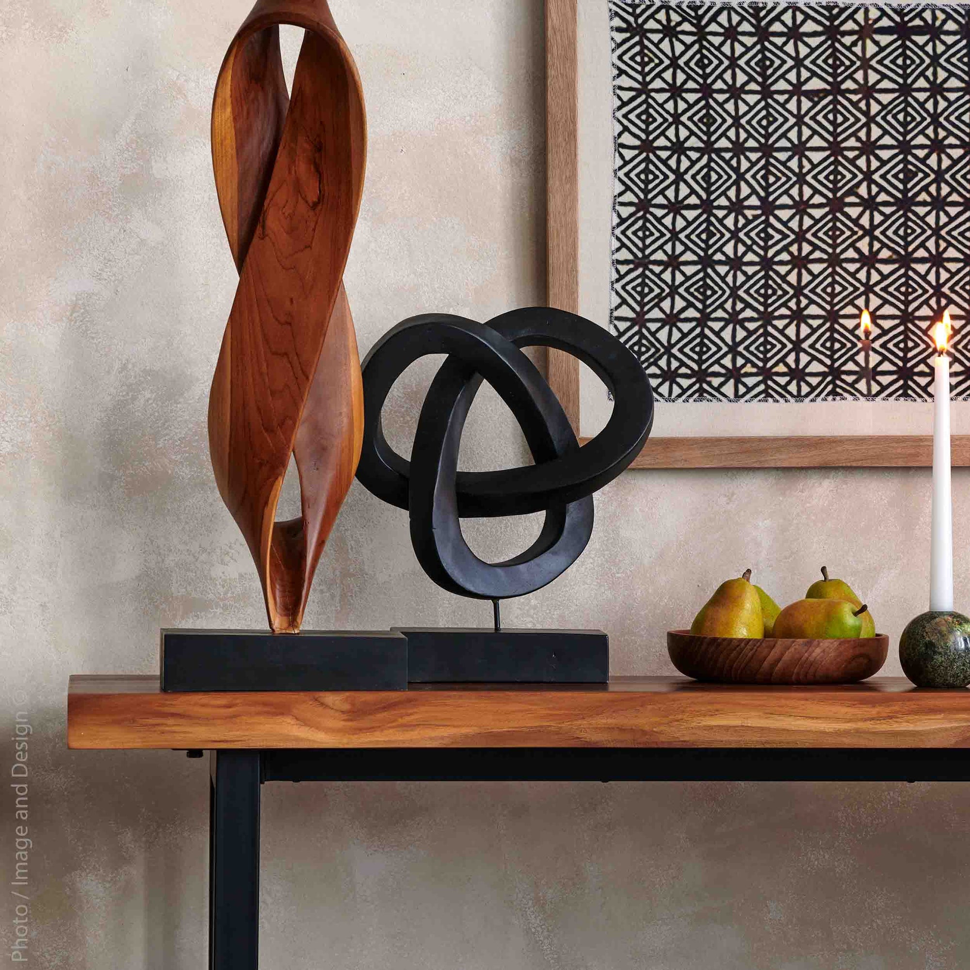Mabini™ hand carved teak sculpture