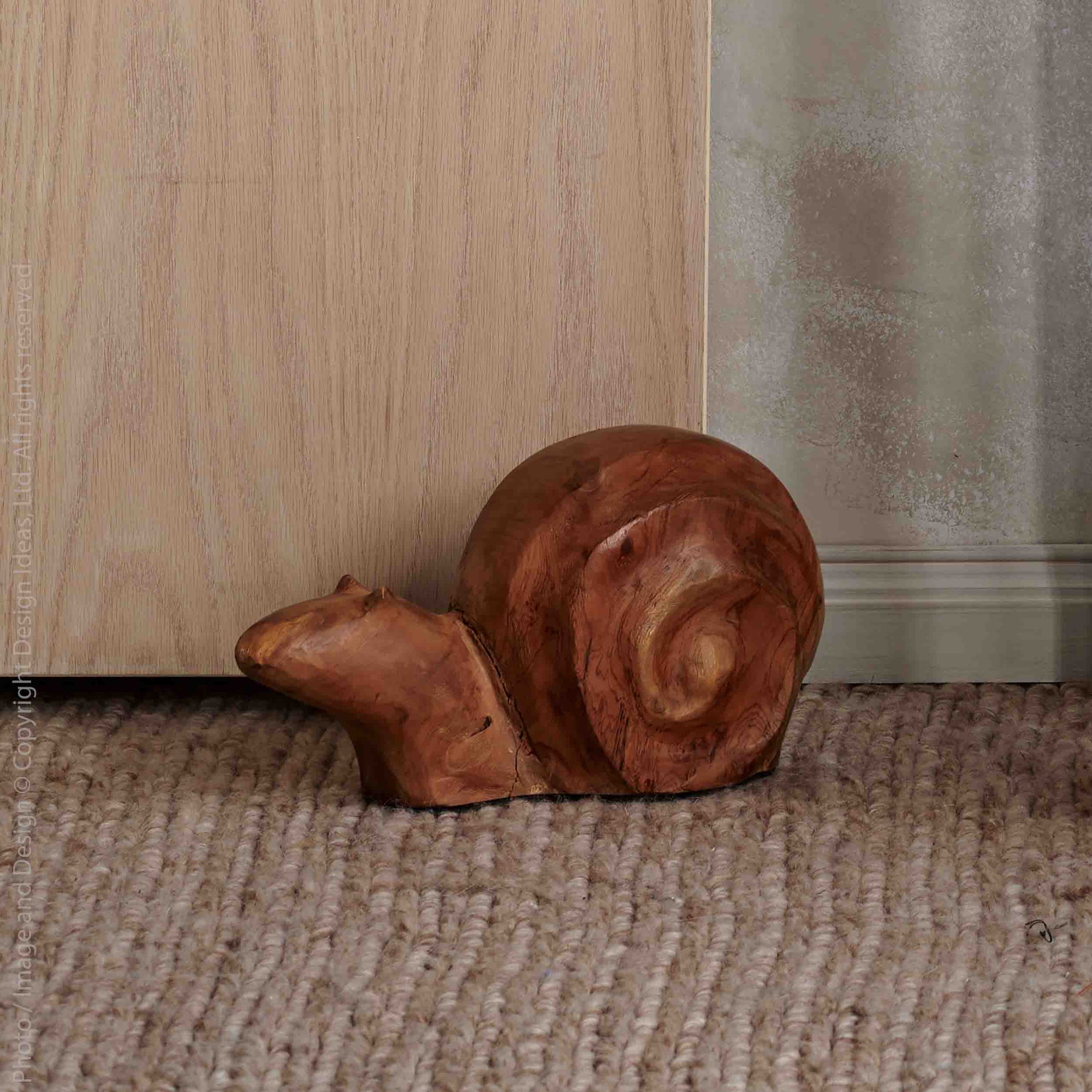 Roman™ hand carved teak wood sculpture