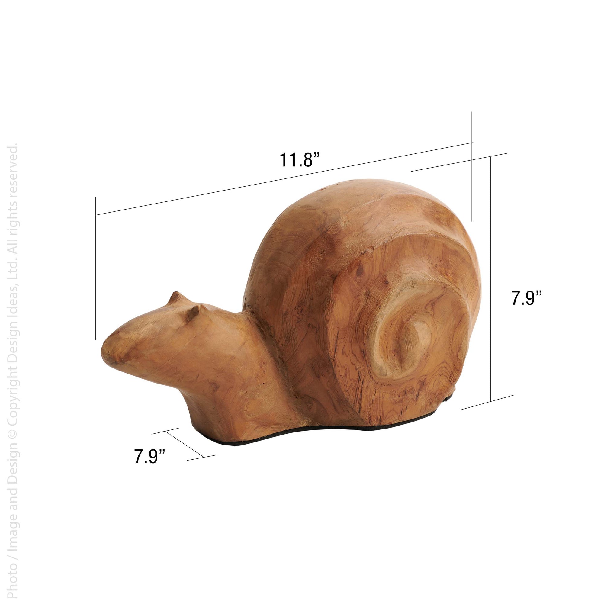 Roman™ hand carved teak wood sculpture