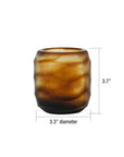 Cooper™ mouth blown glass votive holder