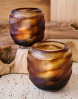 Cooper™ mouth blown glass votive holder
