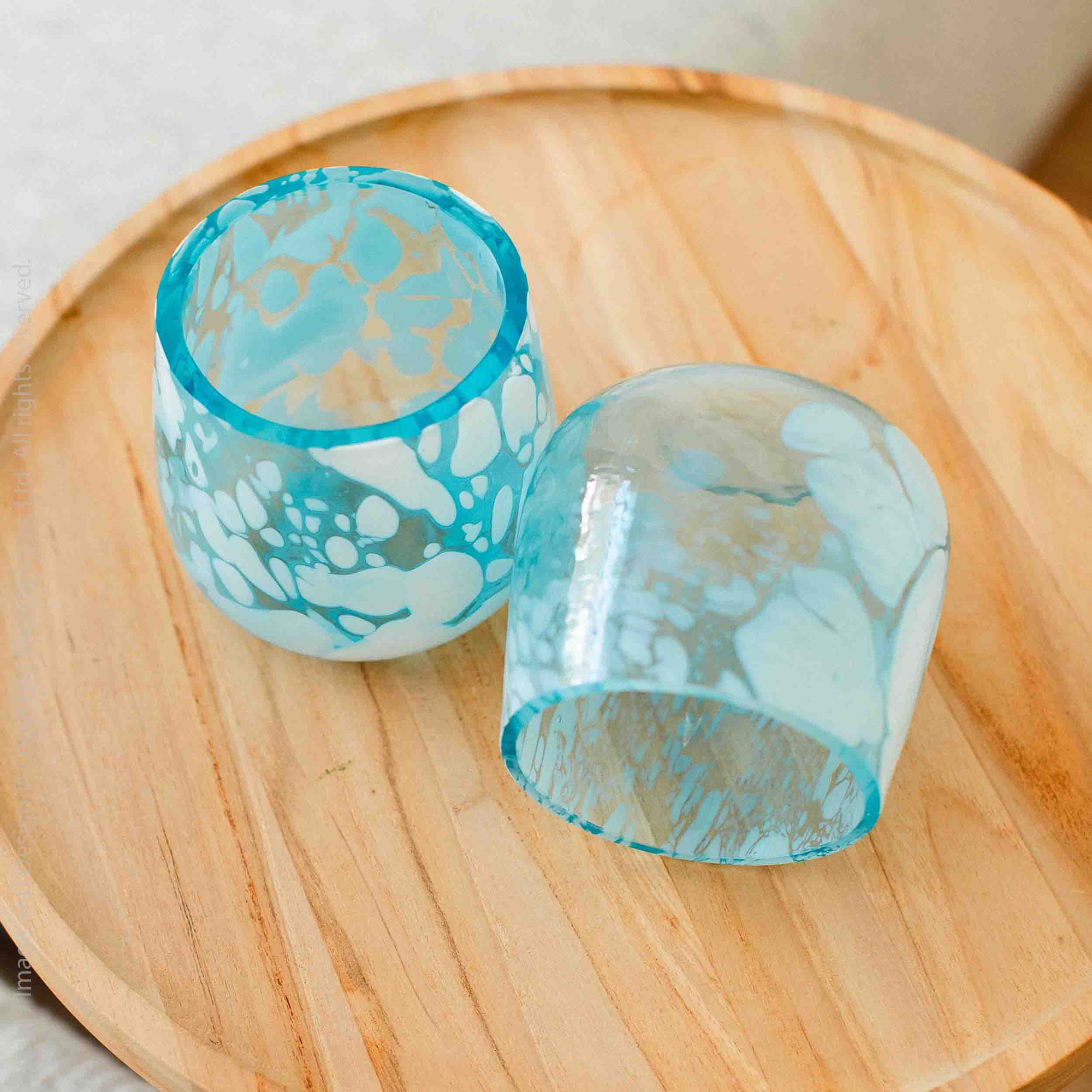 Omena™ hand crafted glass votive holder