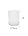 Pearson™ mouth blown glass votive holder
