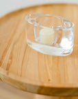 Catseye Stackable Glass Candle Holder