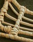 Calamus™ hand wrapped rattan ornament (sleigh)