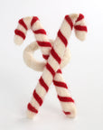 Lilliput™ wool bottle ornament (candy cane)