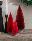 Yukon™ Bottle Brush Red Trees (Set of 8)